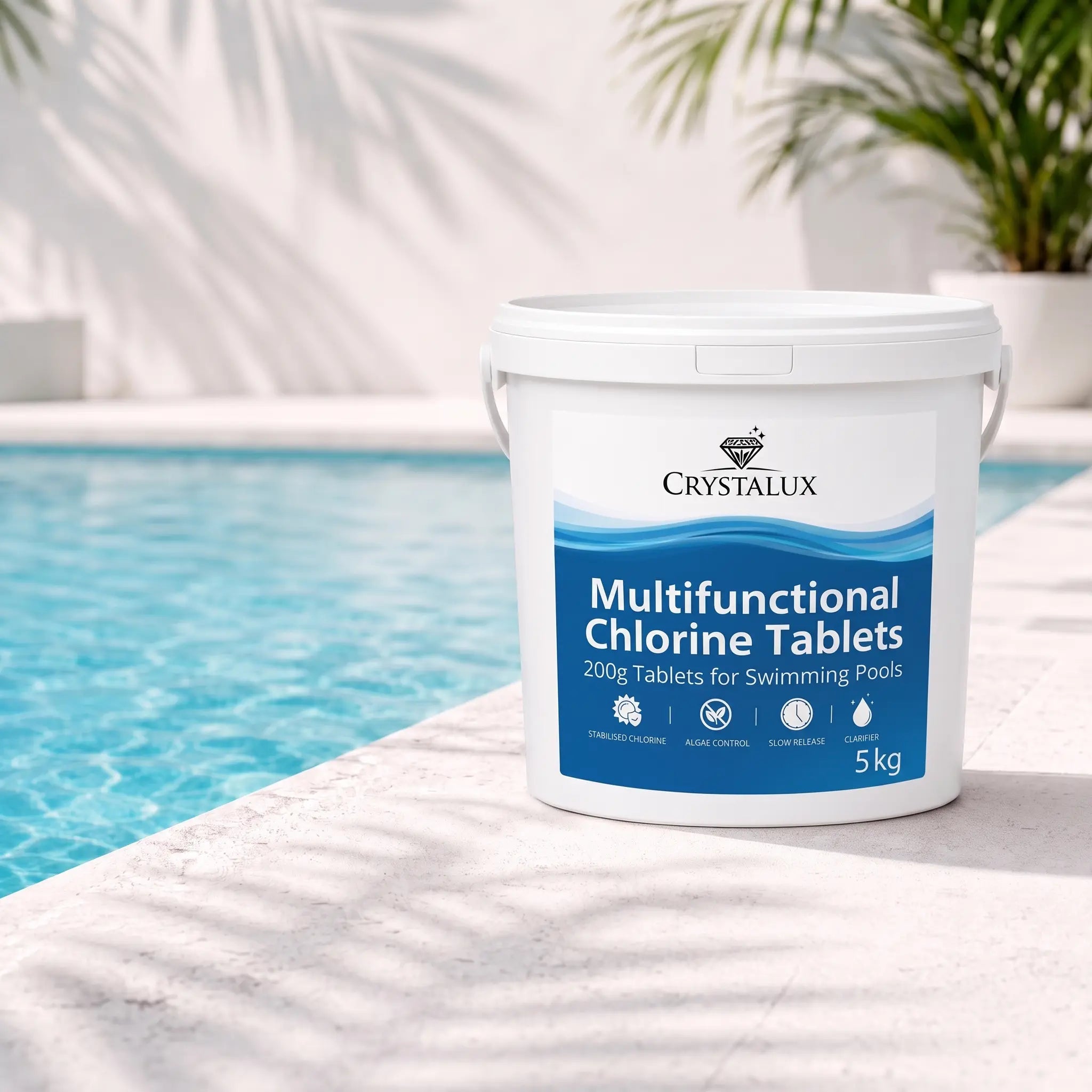 CrystaLux Multifunctional 200g Chlorine Tablets 5kg CrystaLux