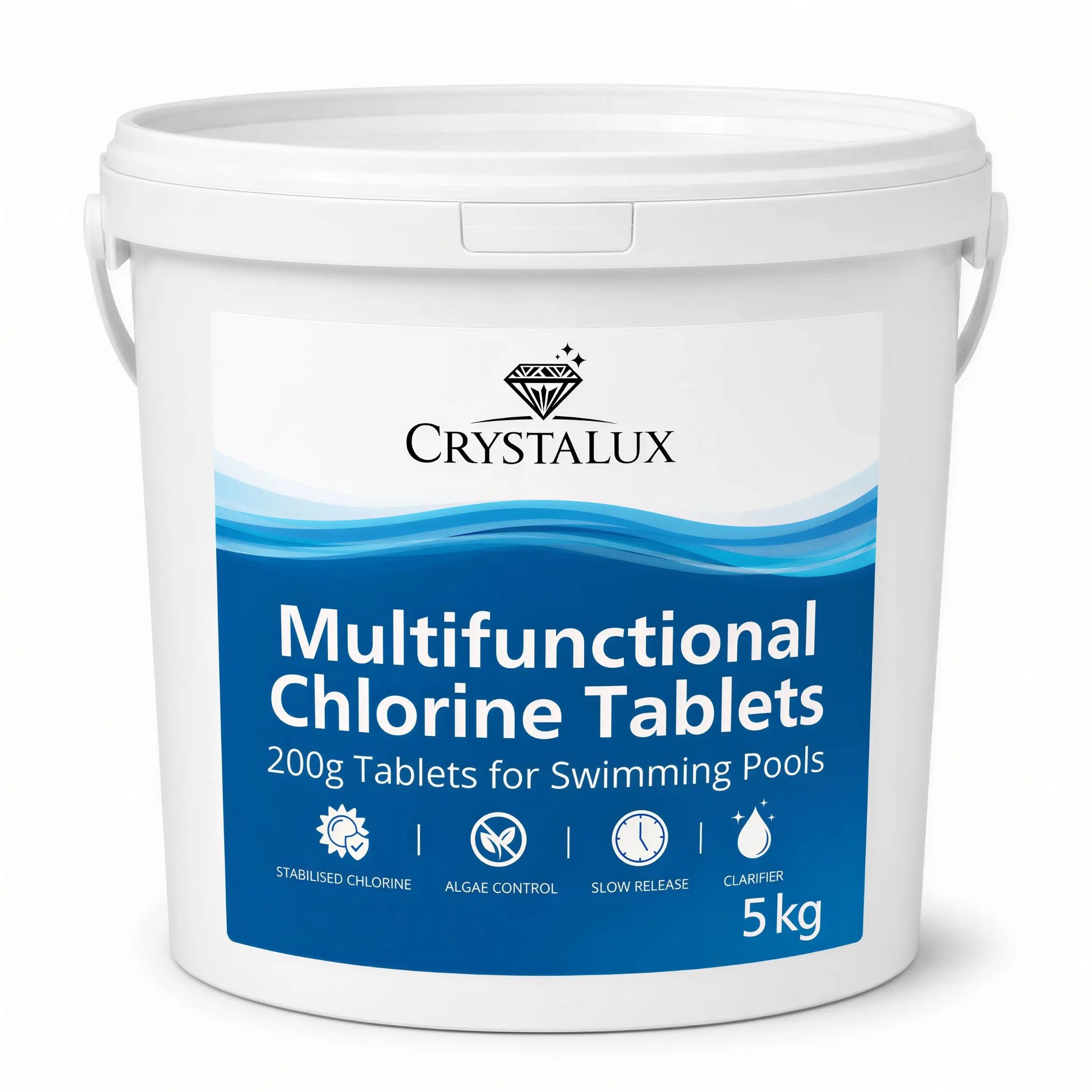 CrystaLux Multifunctional 200g Chlorine Tablets 5kg CrystaLux