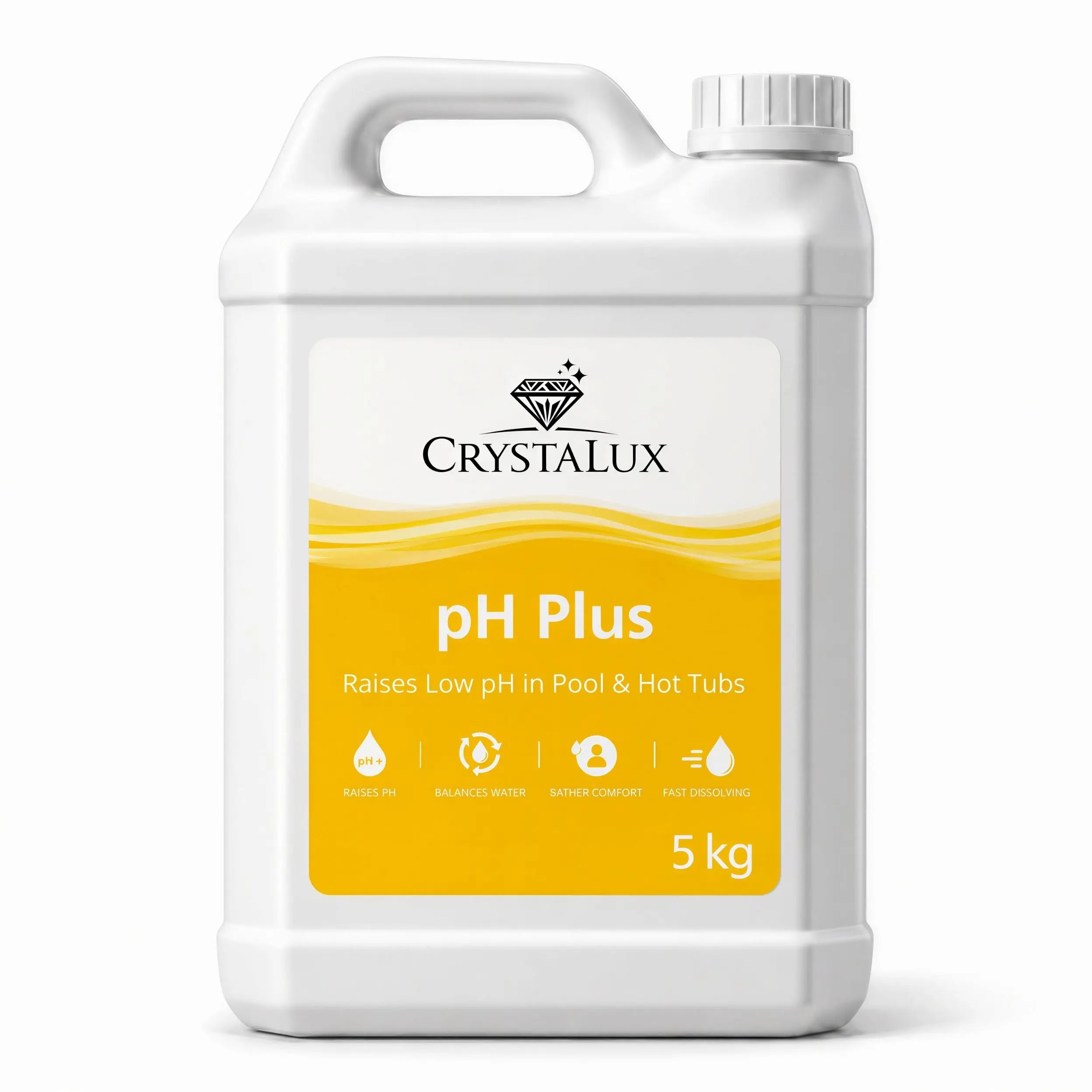 CrystaLux pH Plus Pool & Spa pH Increaser 5kg CrystaLux