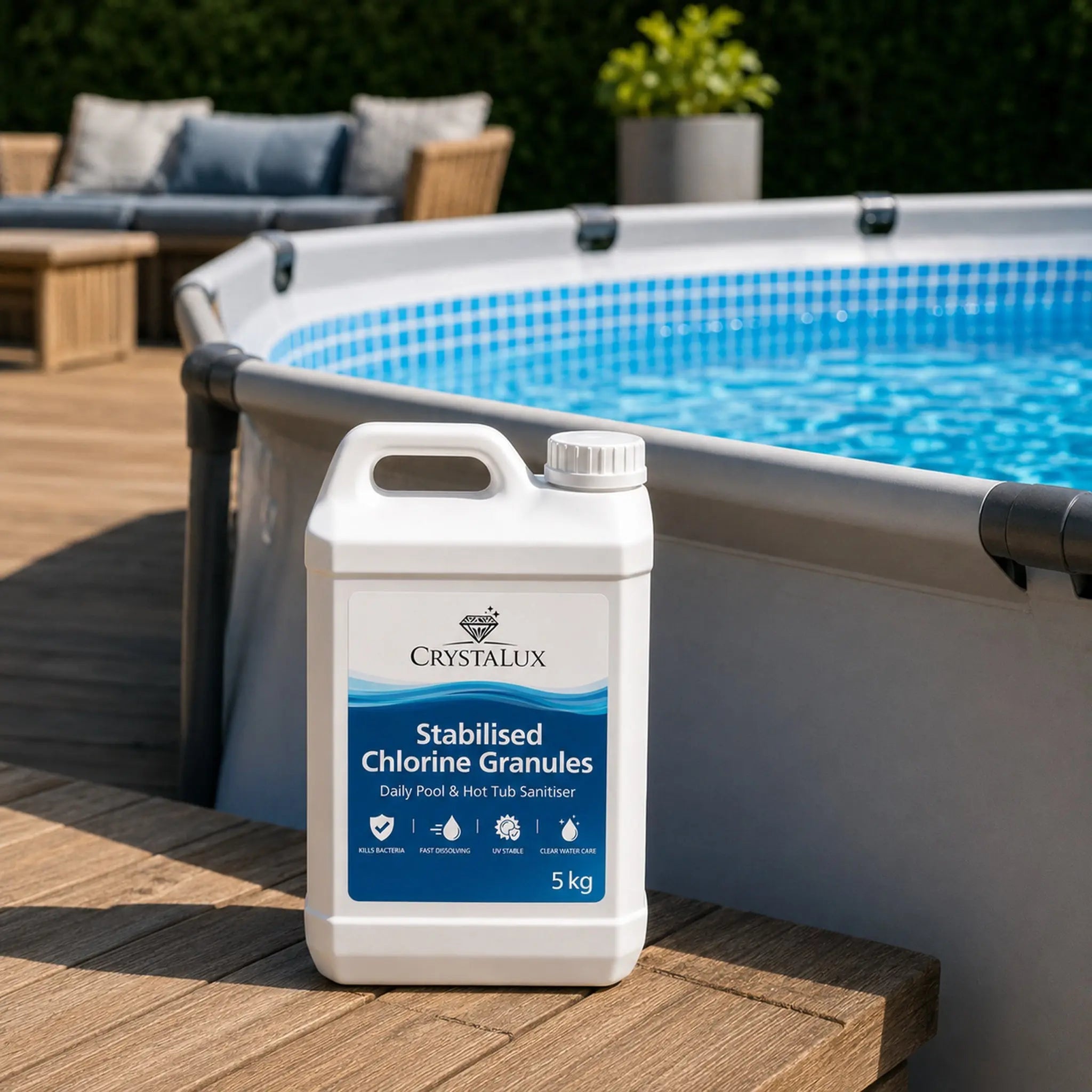 CrystaLux Stabilised Chlorine Granules 5kg CrystaLux