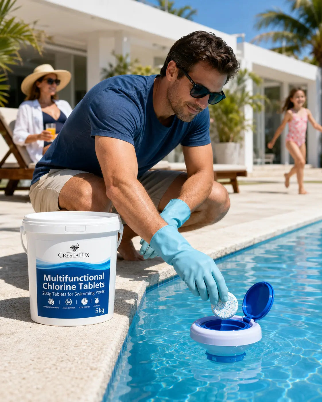 CrystaLux Multifunctional 200g Chlorine Tablets 5kg CrystaLux