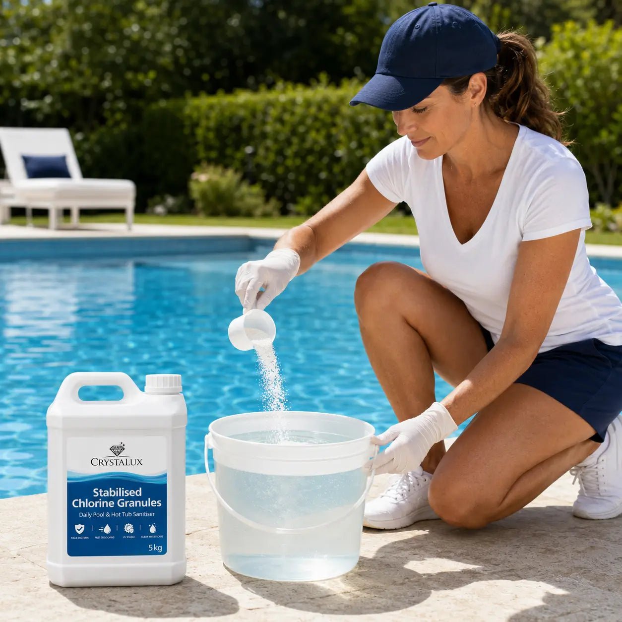 CrystaLux Stabilised Chlorine Granules 5kg CrystaLux