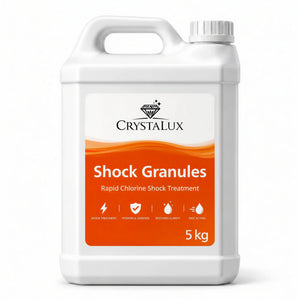 CrystaLux Shock Granules 5kg Rapid Pool & Hot Tub Chlorine Boost CrystaLux