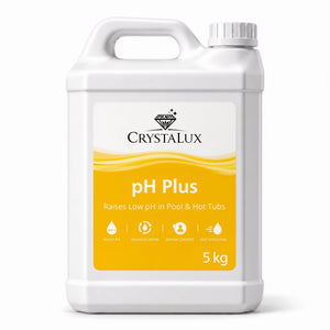 crystalux ph plus Fast-dissolving ph increaser granules that raise low pH in pools, spas and hot tubs sodium carbonate.